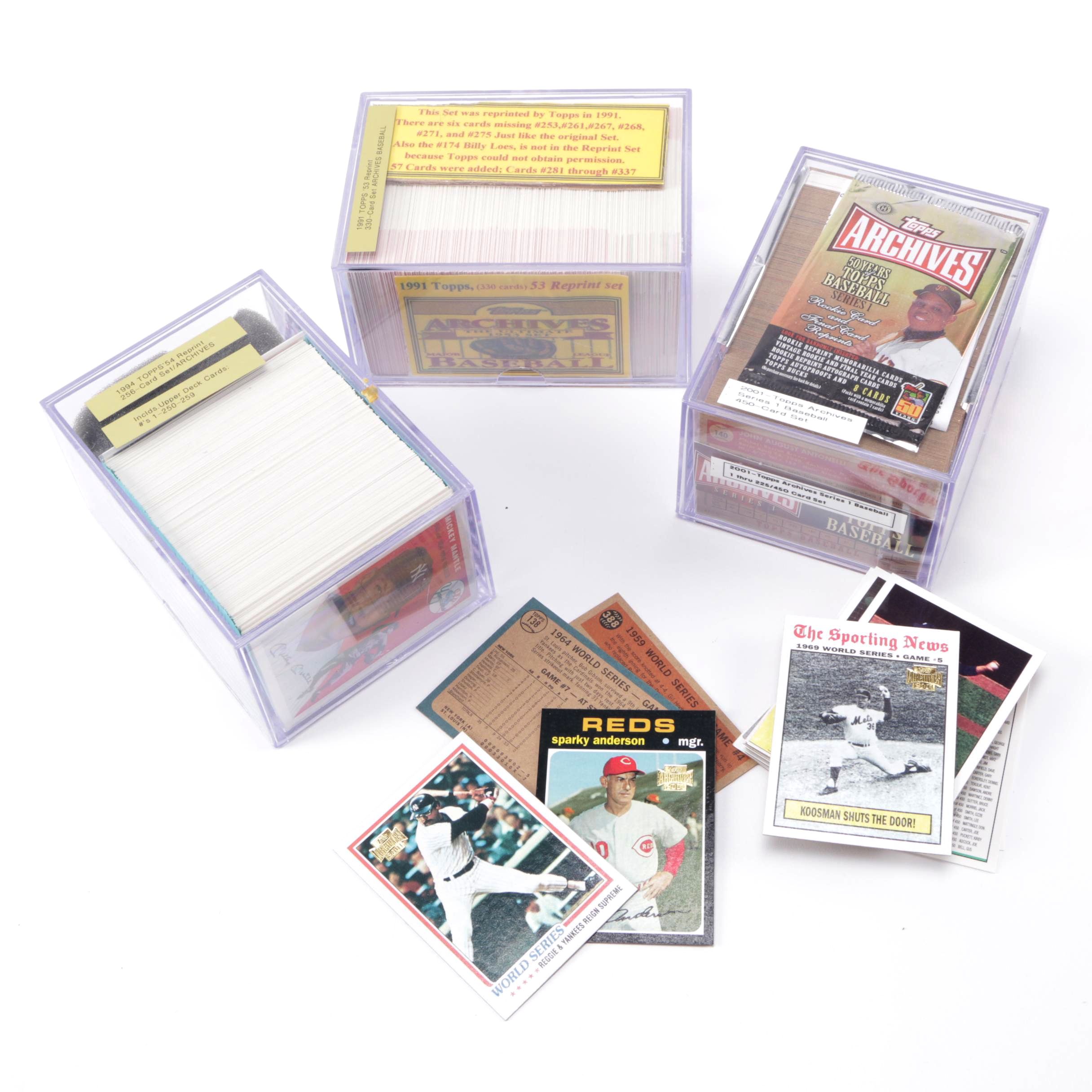 Assortment of Topps and Upper Deck 1990s Baseball Cards