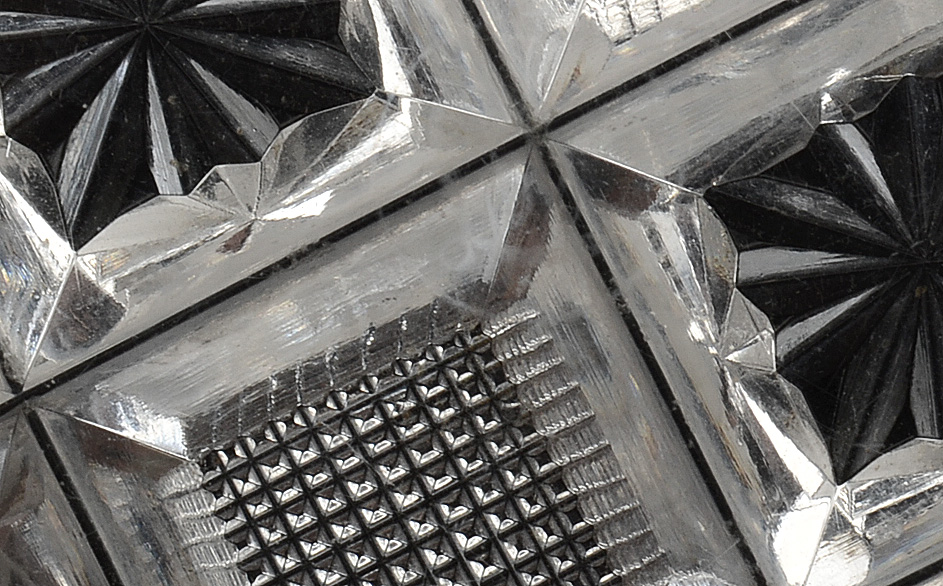 Two American Brilliant Period Cut Glass Libbey Bon-Bon Dishes