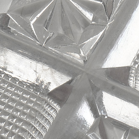 Two American Brilliant Period Cut Glass Libbey Bon-Bon Dishes