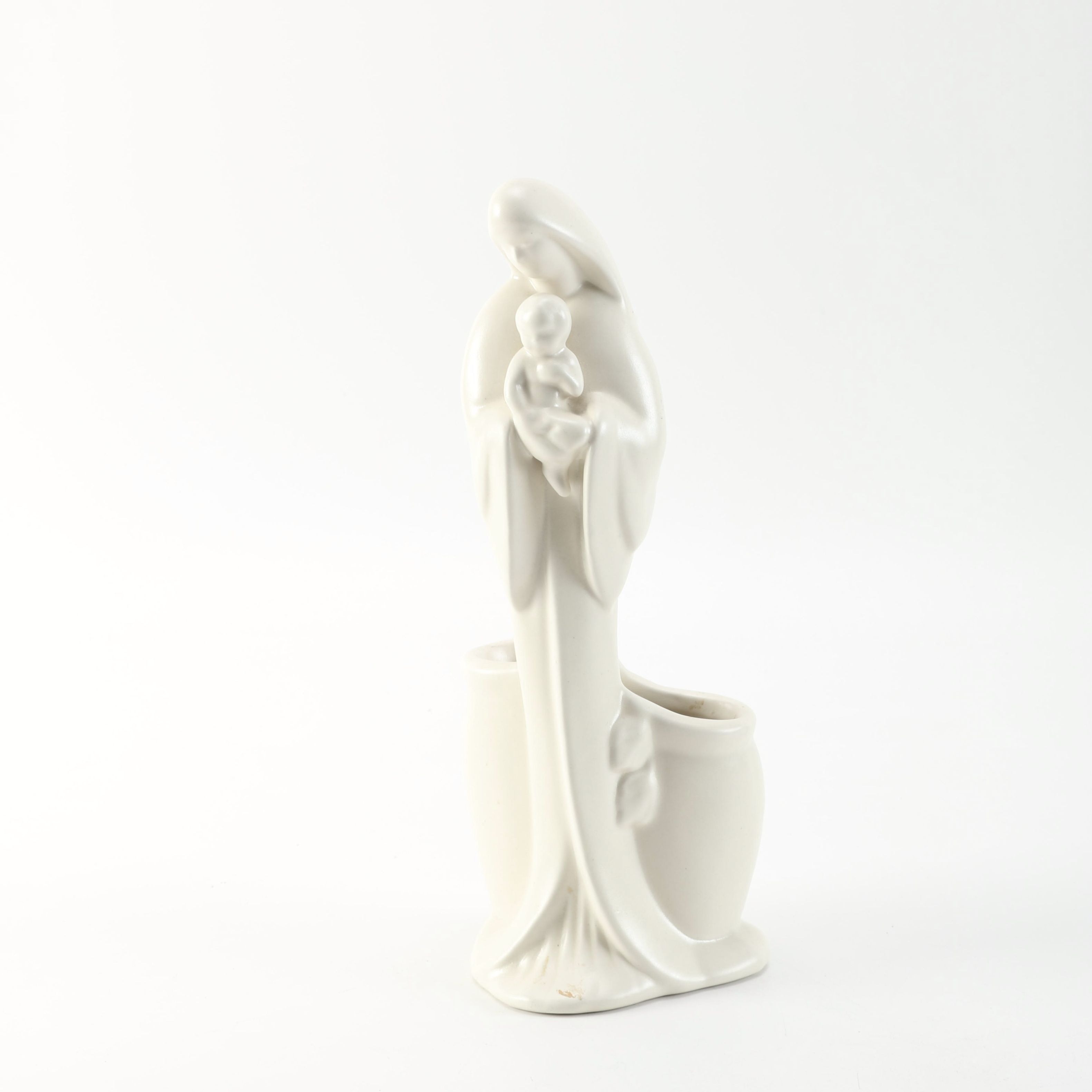 Haeger Ceramic Mother with Child Planter