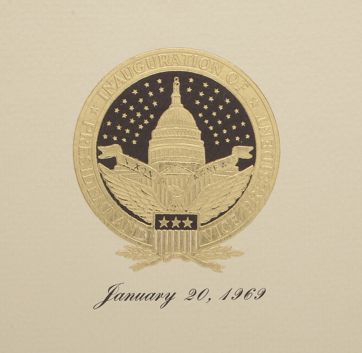 Autographed Spiro Agnew Official Inaugural Program