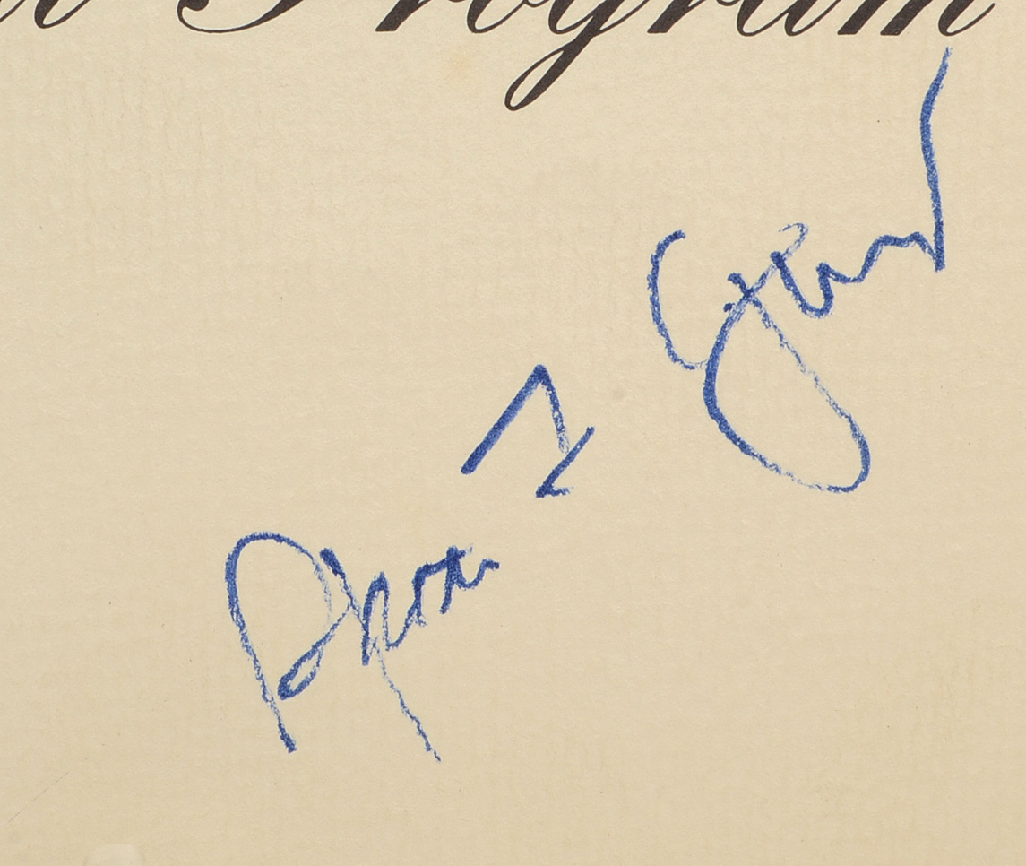 Autographed Spiro Agnew Official Inaugural Program