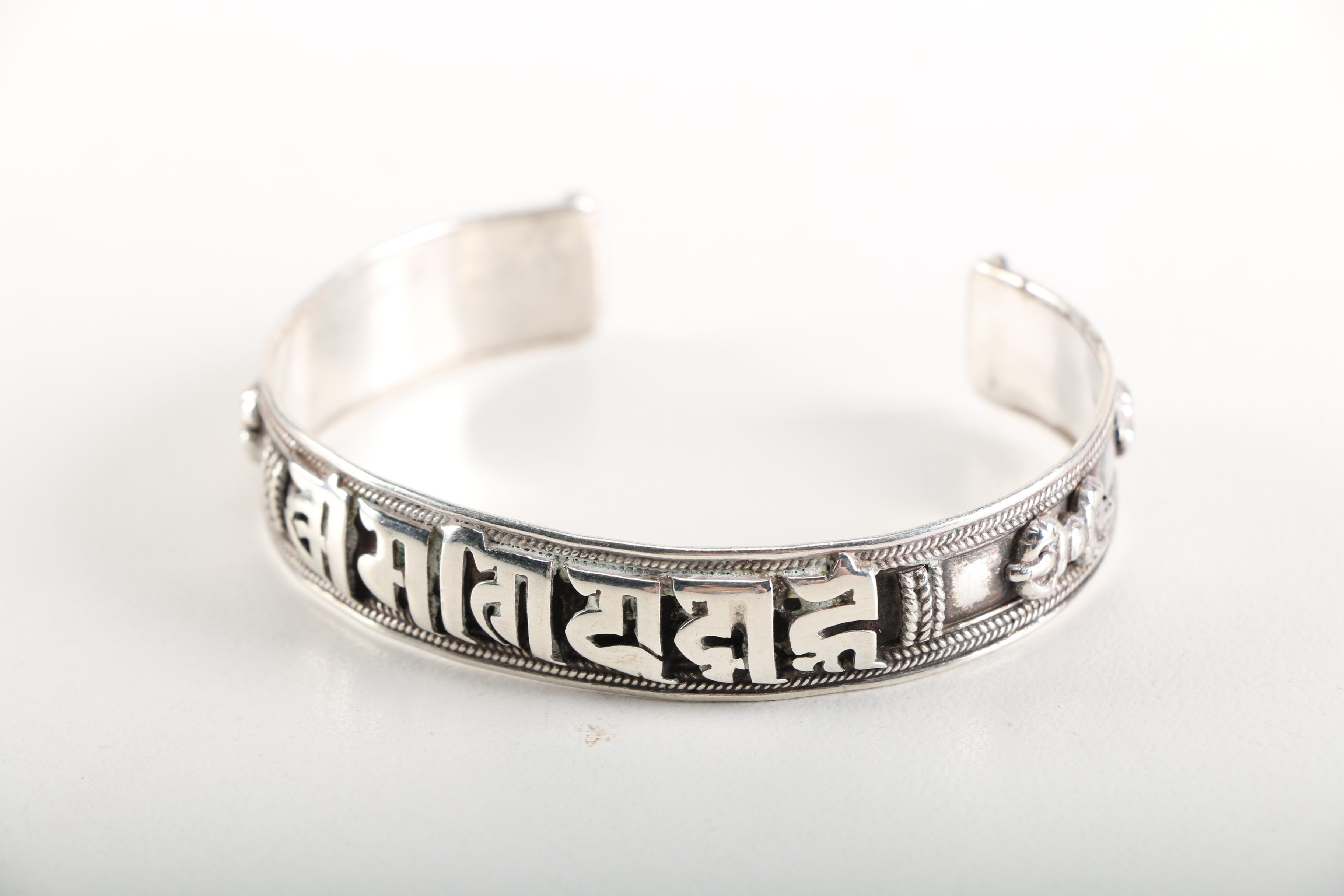 Sterling Silver Bracelets Including Dyed Agate Geode