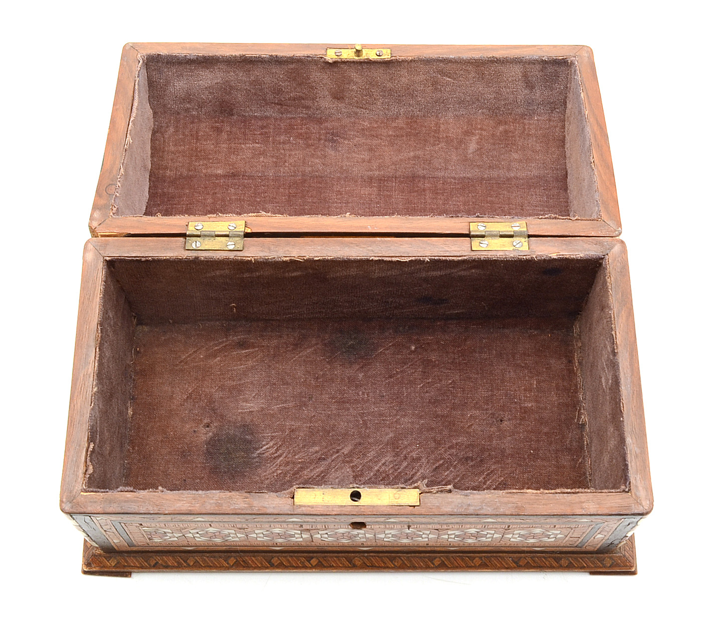 Moroccan Style Inlaid Wood Casket Box