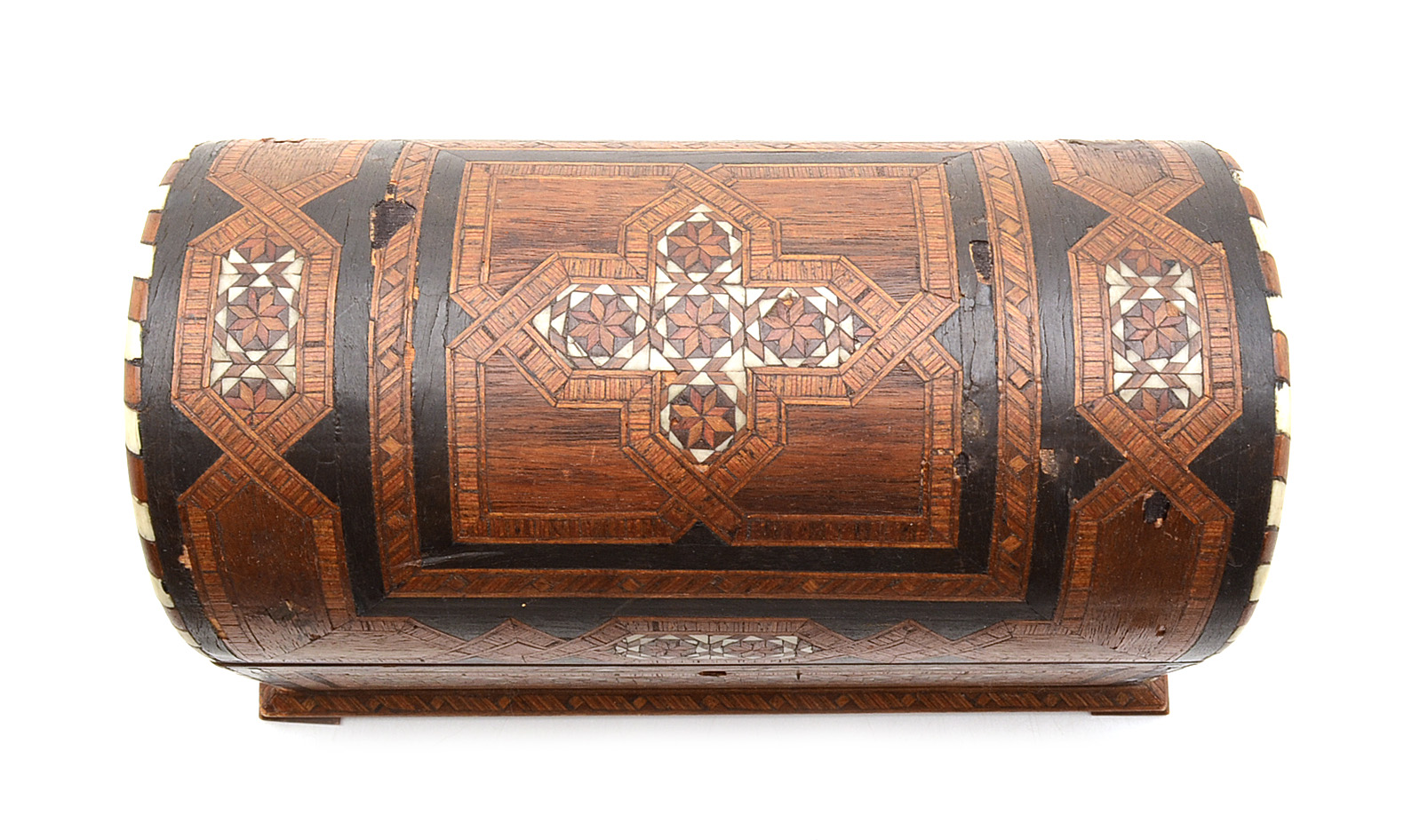 Moroccan Style Inlaid Wood Casket Box