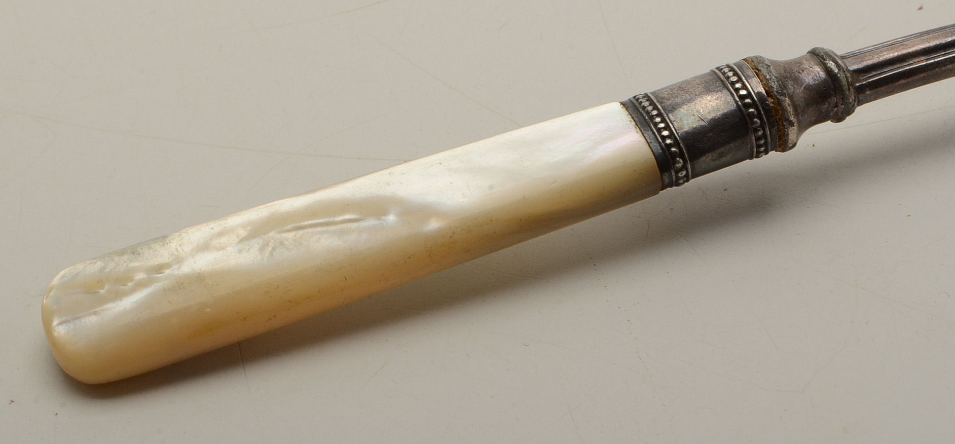 Silver Plated Bon-Bon Server and Antique Pewter Spoon