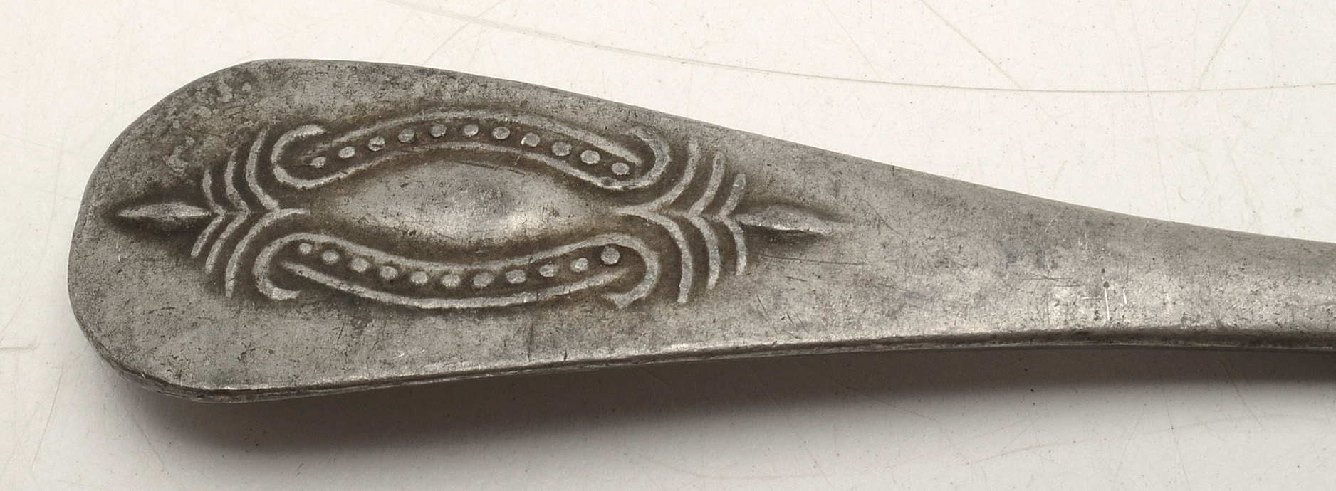 Silver Plated Bon-Bon Server and Antique Pewter Spoon