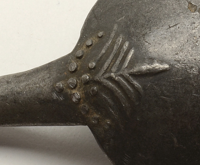 Silver Plated Bon-Bon Server and Antique Pewter Spoon