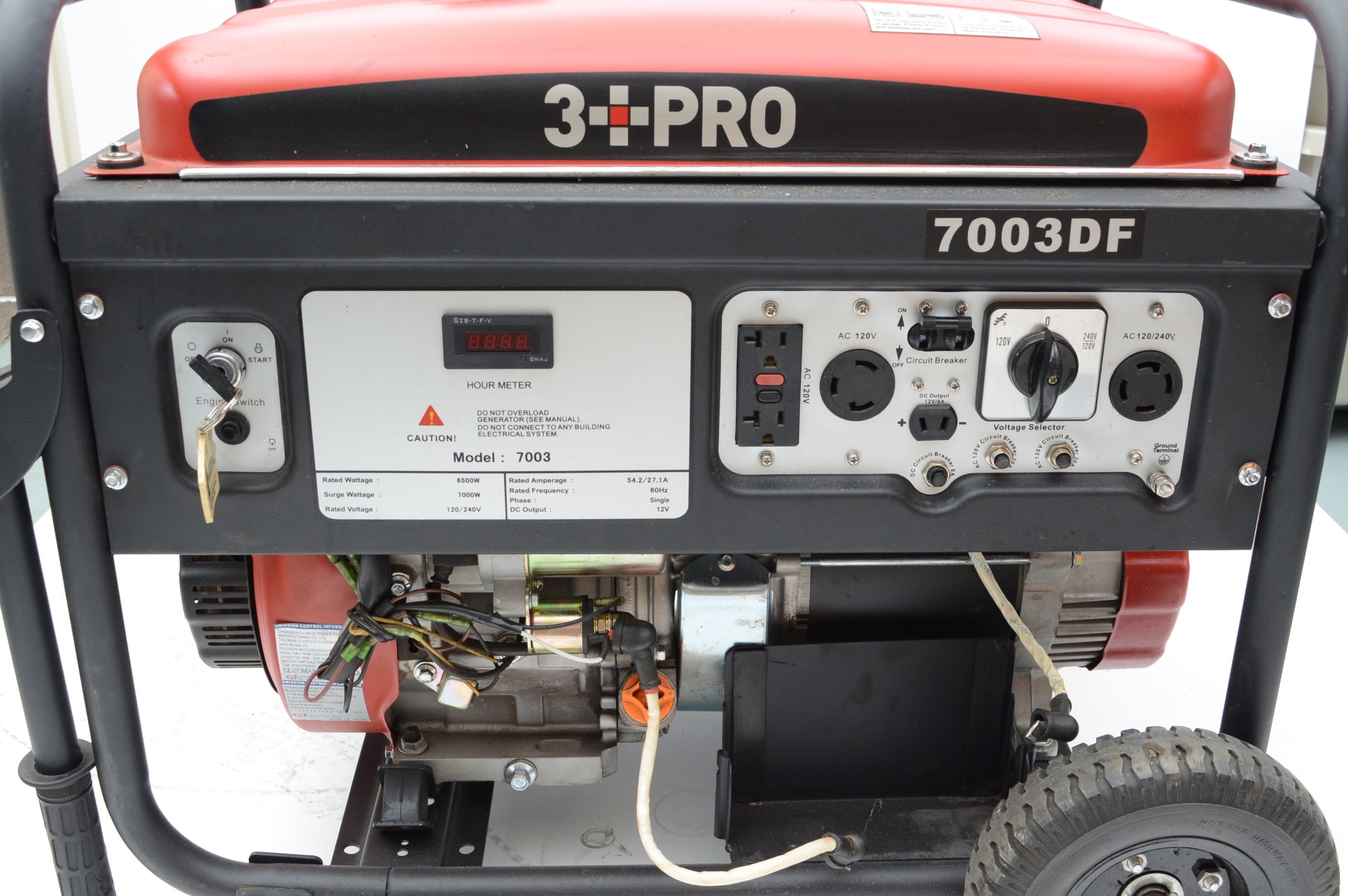 3 PRO 7000 Watt Duel Fuel Generator