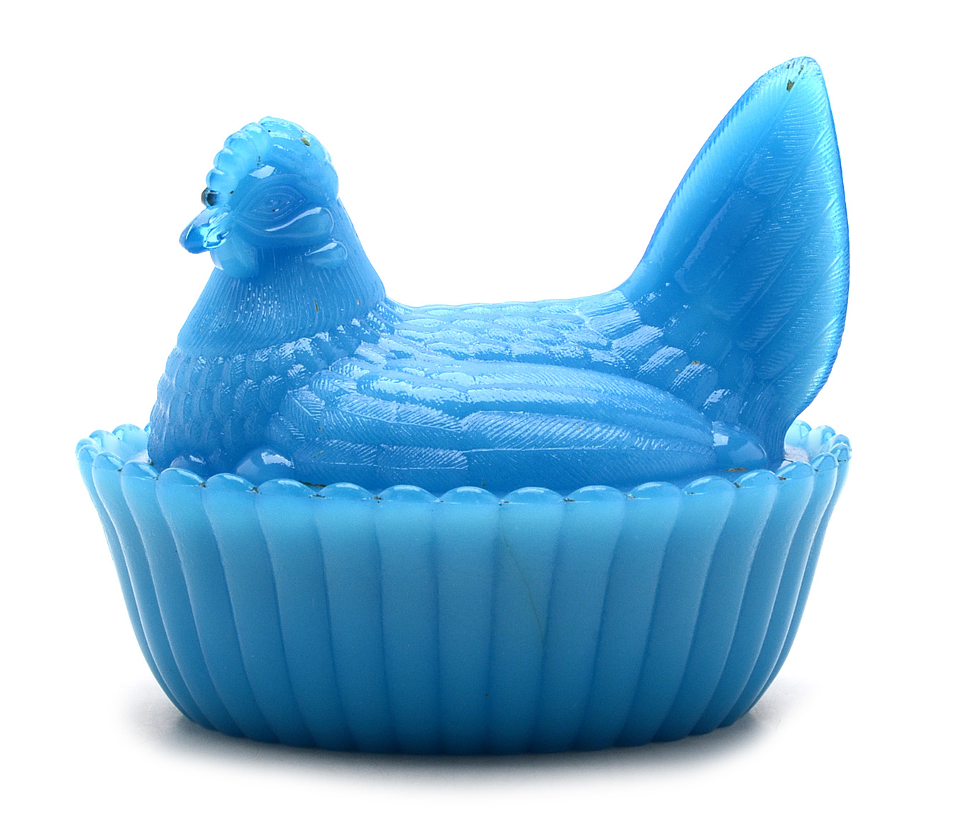 Collection Vintage Glass Hens, Rabbits, and Birds