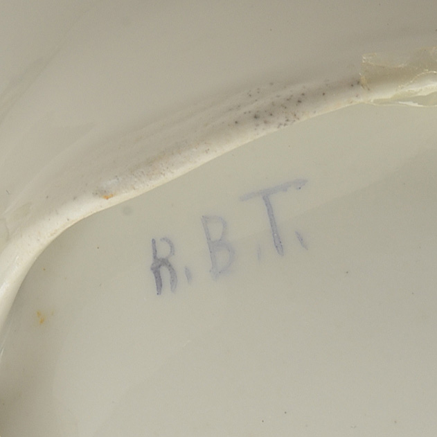 Amateur Hand Painted Porcelain Tea Set