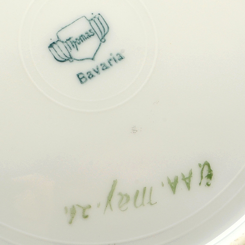 Amateur Hand Painted Porcelain Tea Set