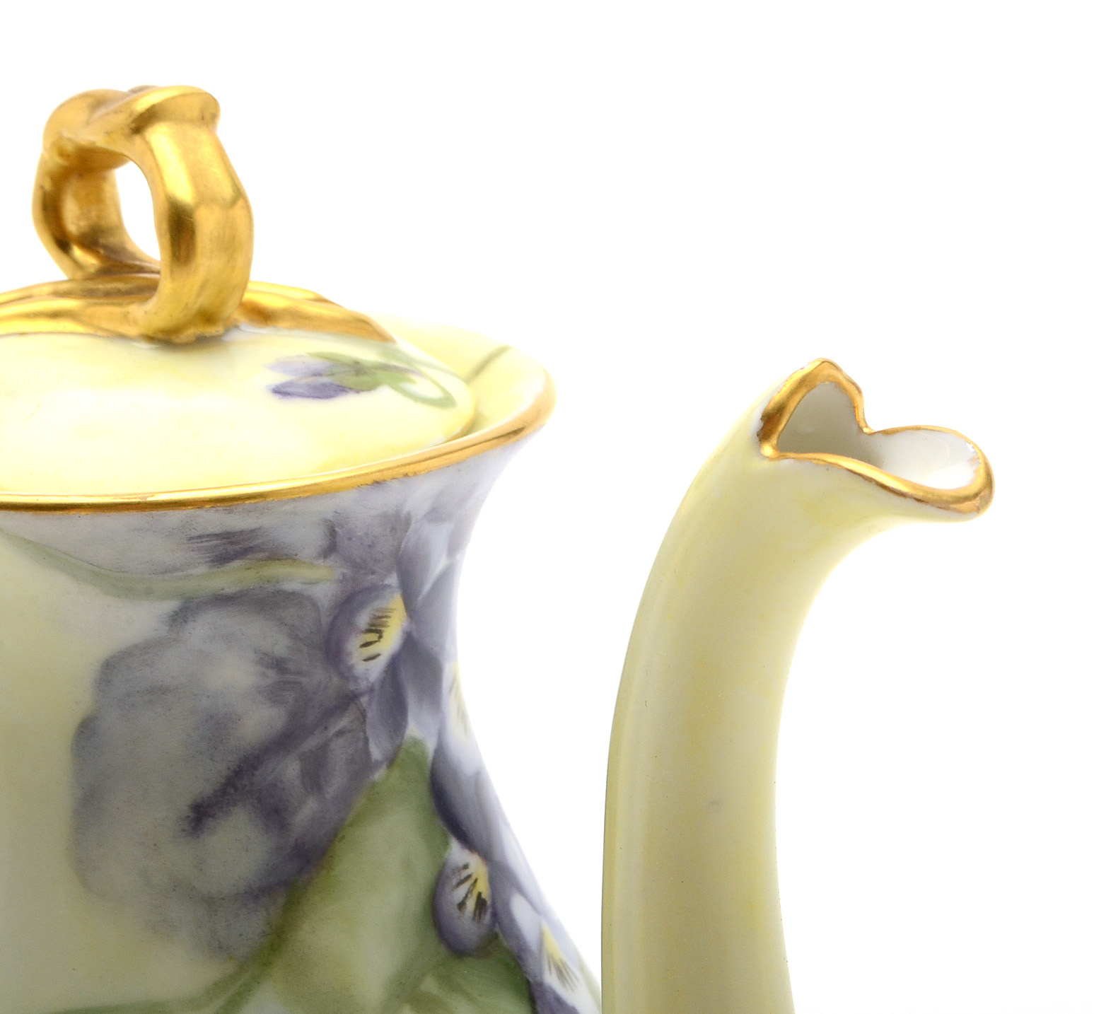 Amateur Hand Painted Porcelain Tea Set