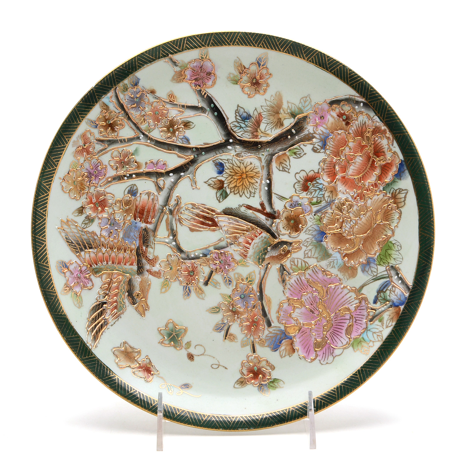 Two Japanese Satsuma Plates