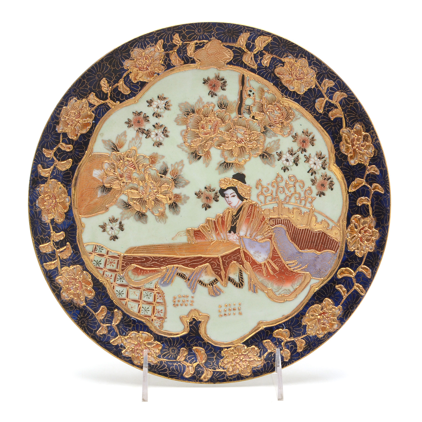 Two Japanese Satsuma Plates