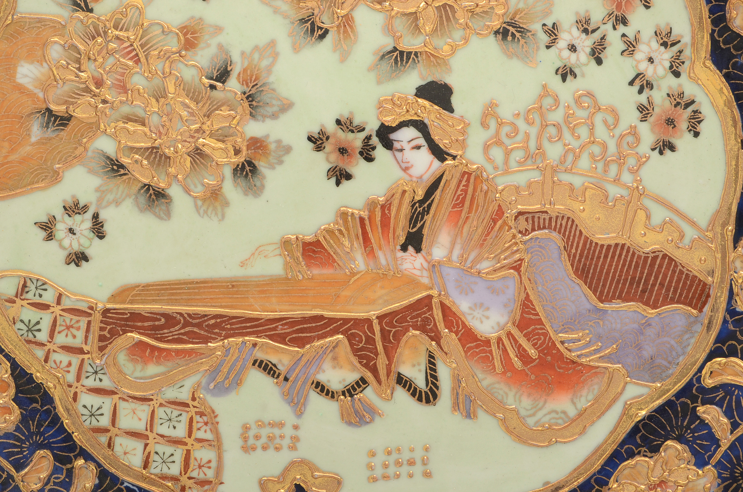 Two Japanese Satsuma Plates