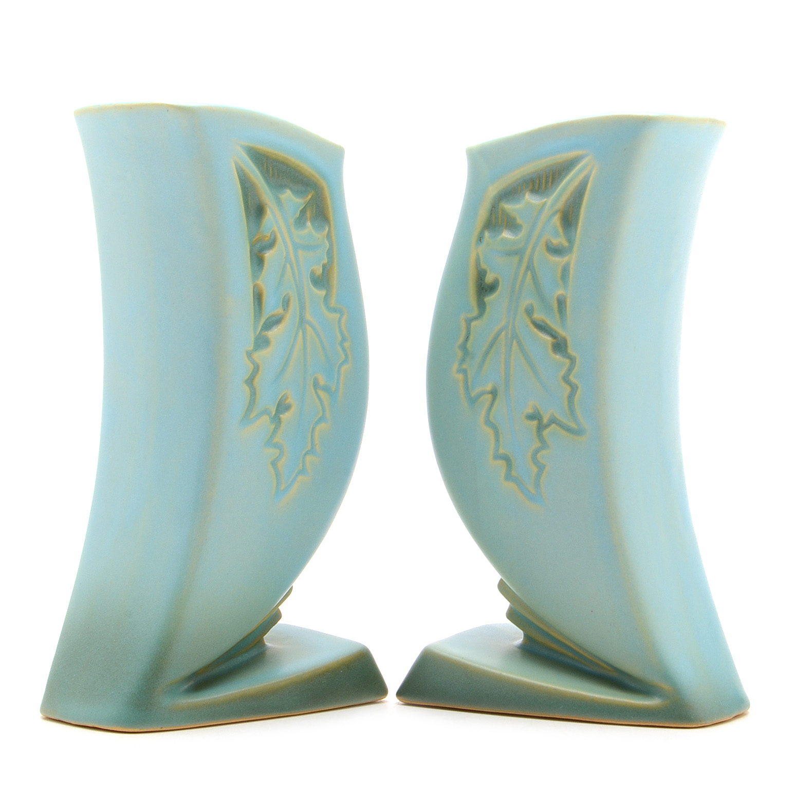 Pair of Roseville "Silhouette" Pottery Vases