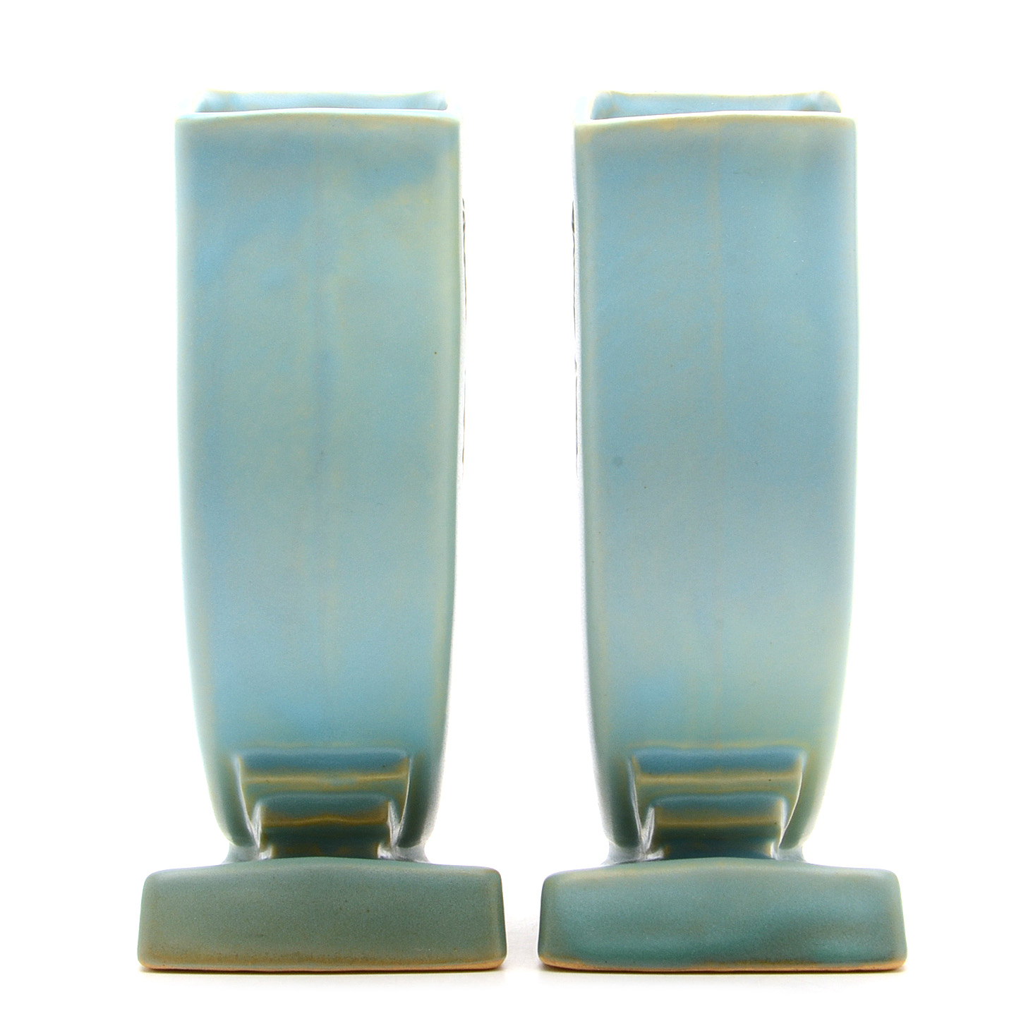 Pair of Roseville "Silhouette" Pottery Vases