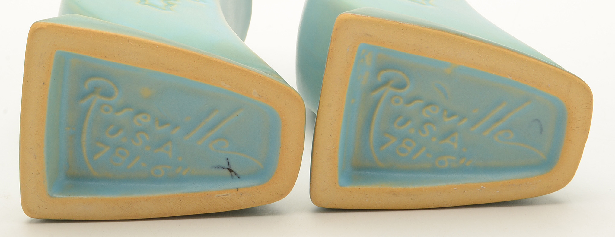 Pair of Roseville "Silhouette" Pottery Vases