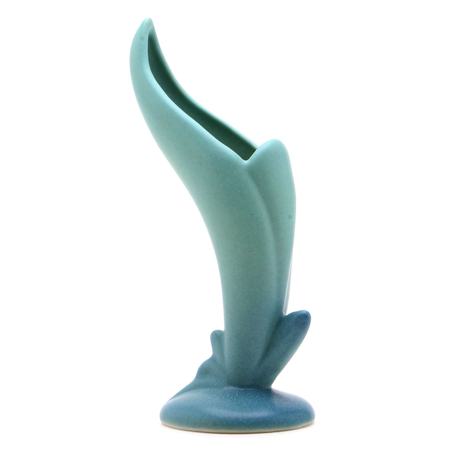 Van Briggle Ming Blue Calla Lily Vase