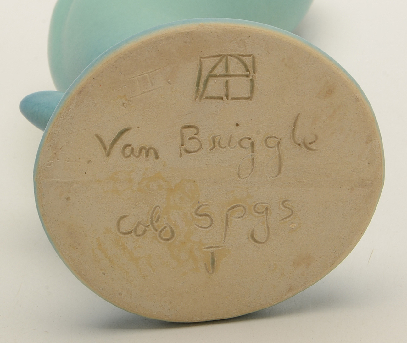 Van Briggle Ming Blue Calla Lily Vase