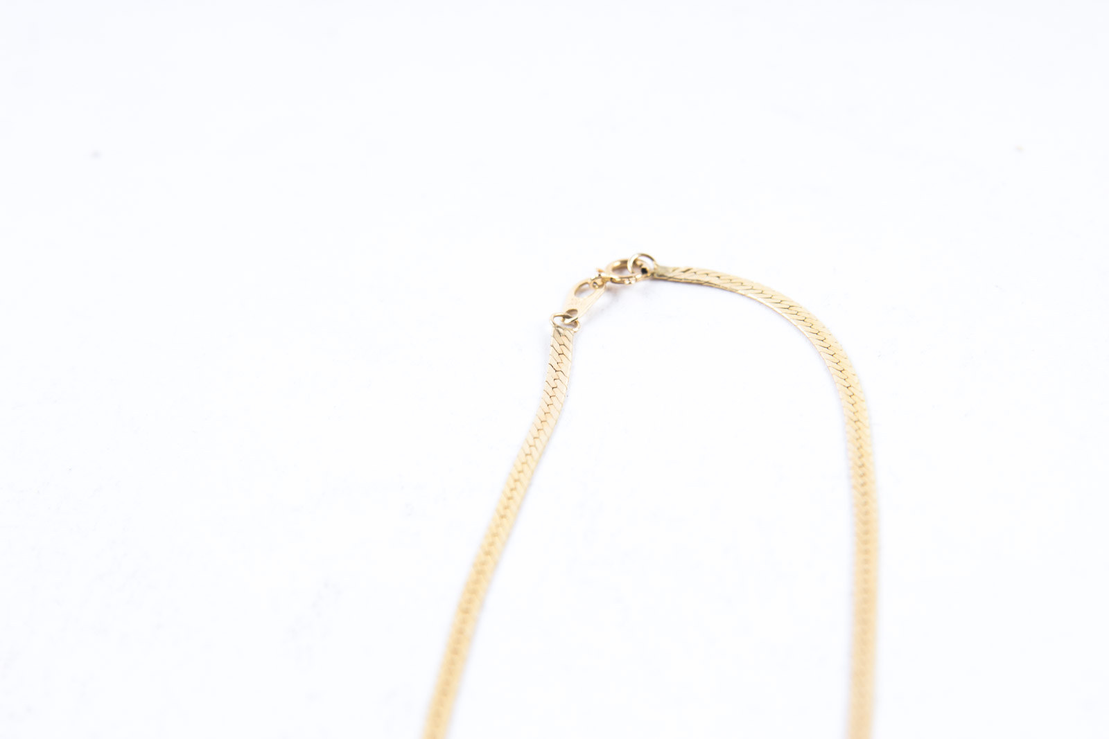 14K Gold Cross Pendant and Necklace