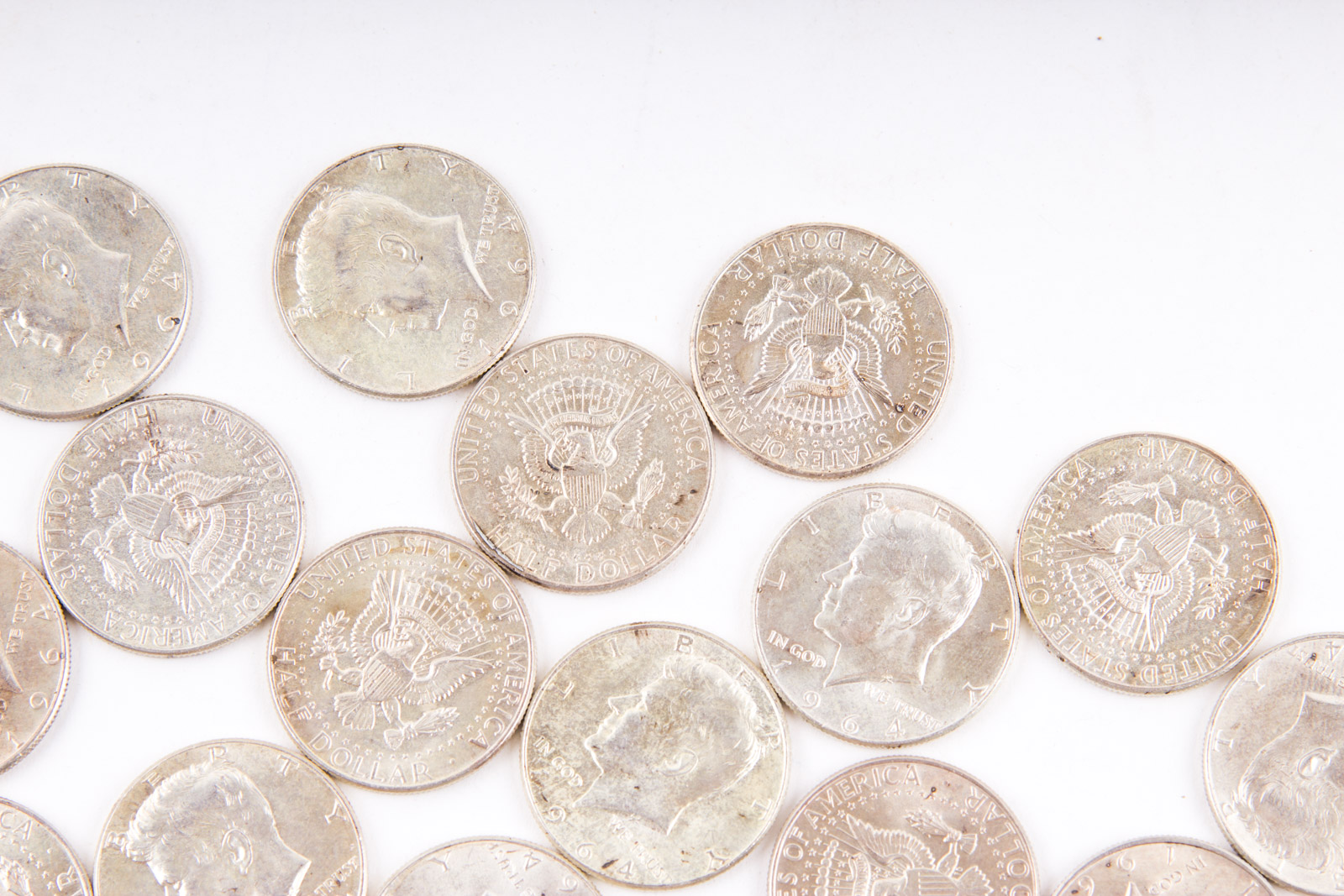 Grouping of 1964 Kennedy Silver Half Dollars