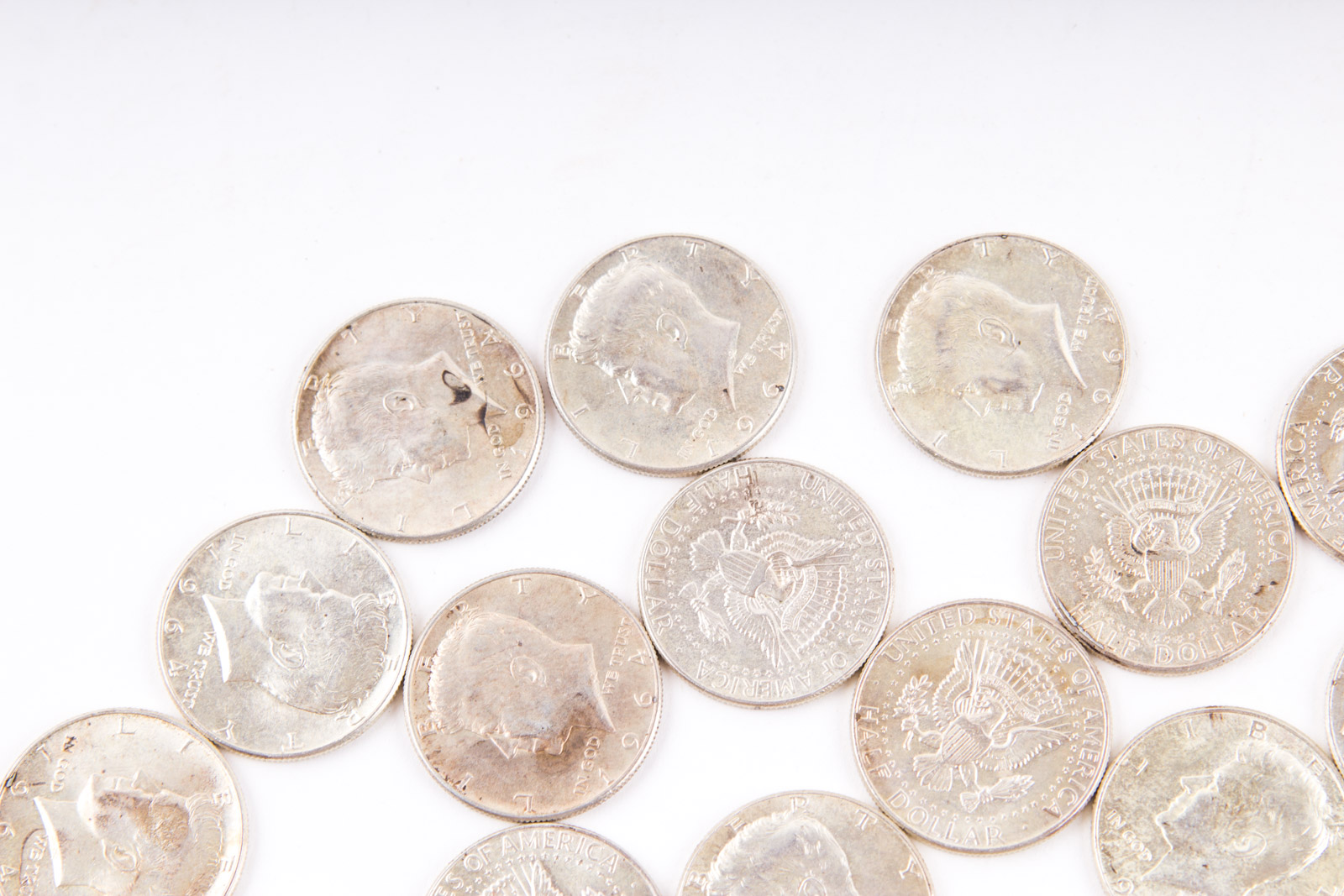 Grouping of 1964 Kennedy Silver Half Dollars