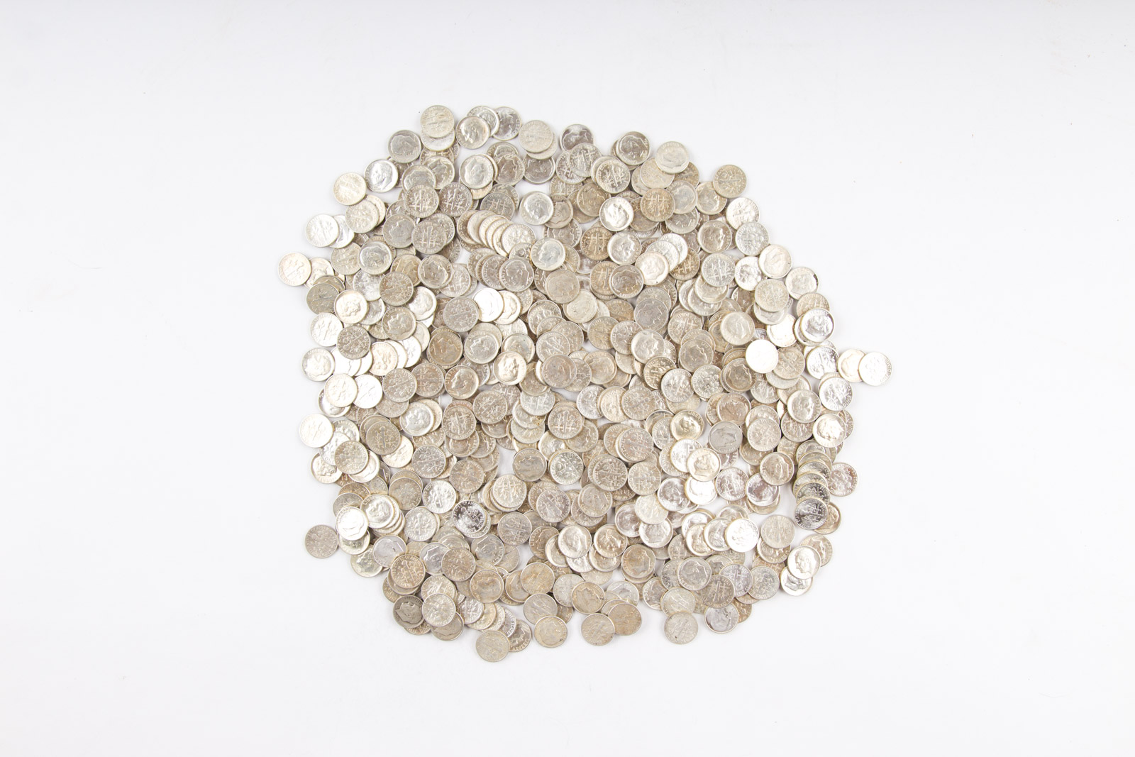 Large Grouping of Roosevelt Silver Dimes