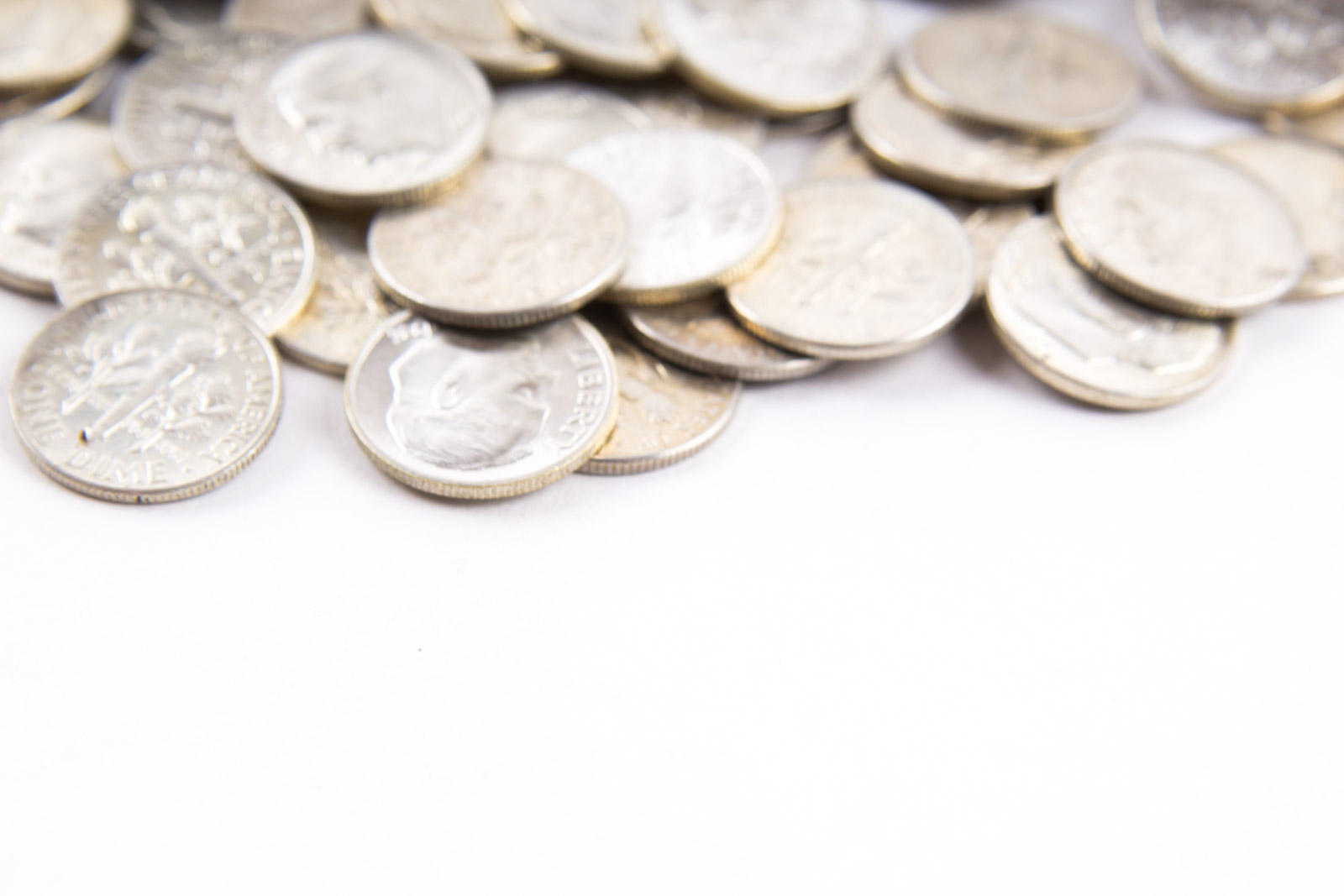 Large Grouping of Roosevelt Silver Dimes