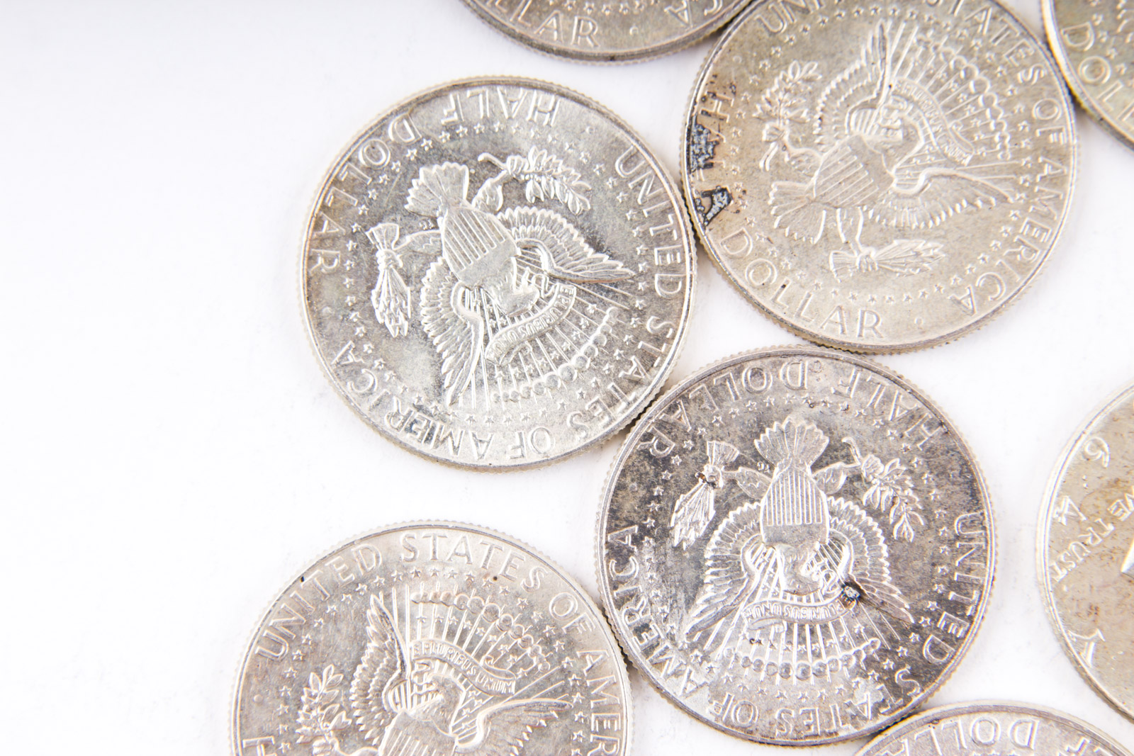 Grouping of 1964 Kennedy Silver Half Dollars