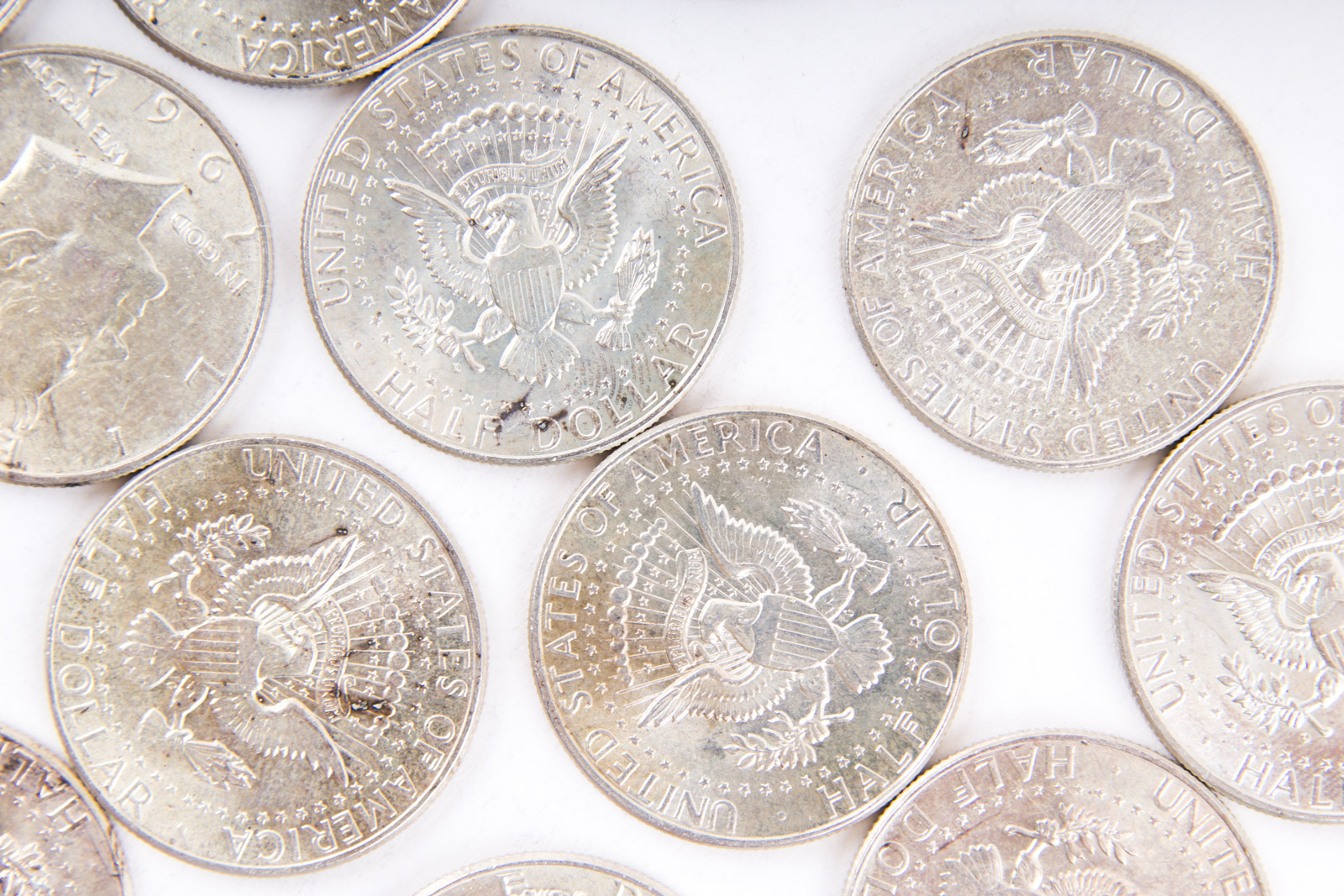 Grouping of 1964 Kennedy Silver Half Dollars