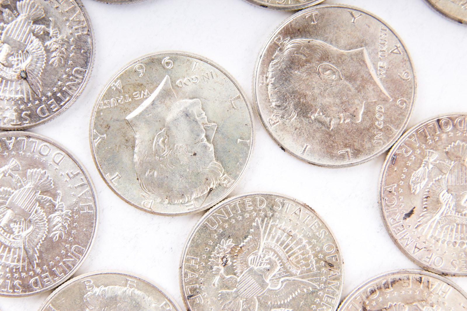 Grouping of 1964 Kennedy Silver Half Dollars