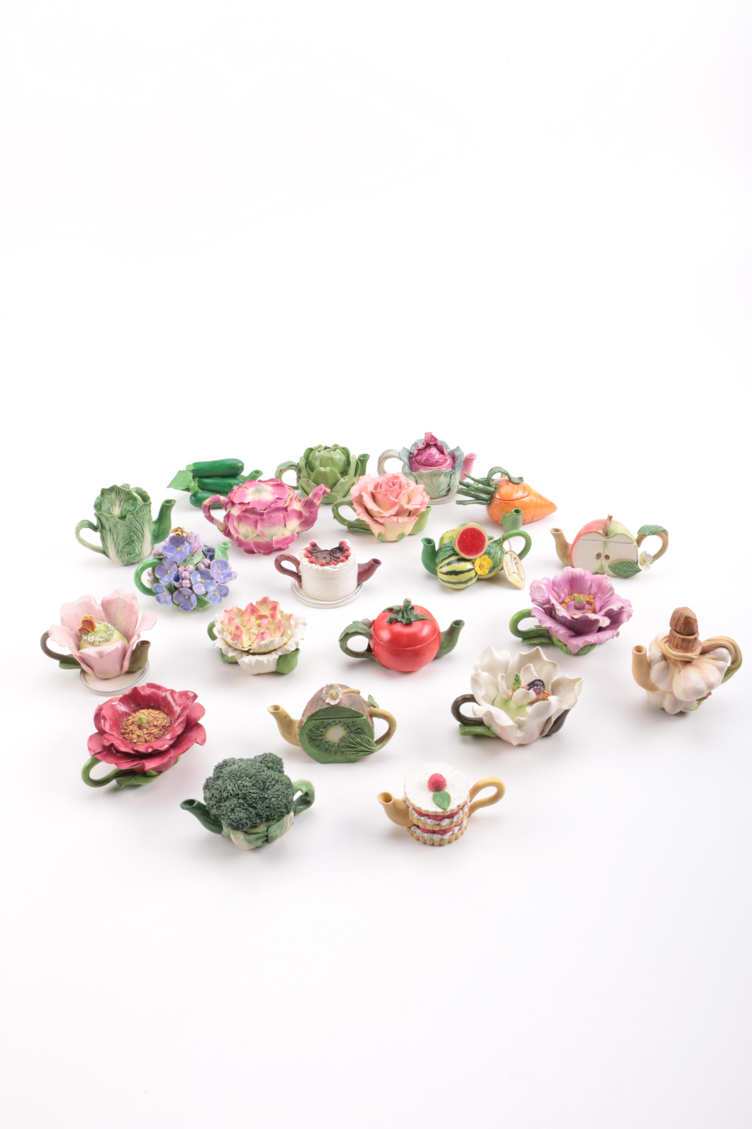 Assorted Miniature Ceramic Teapots by Khien Ceramics