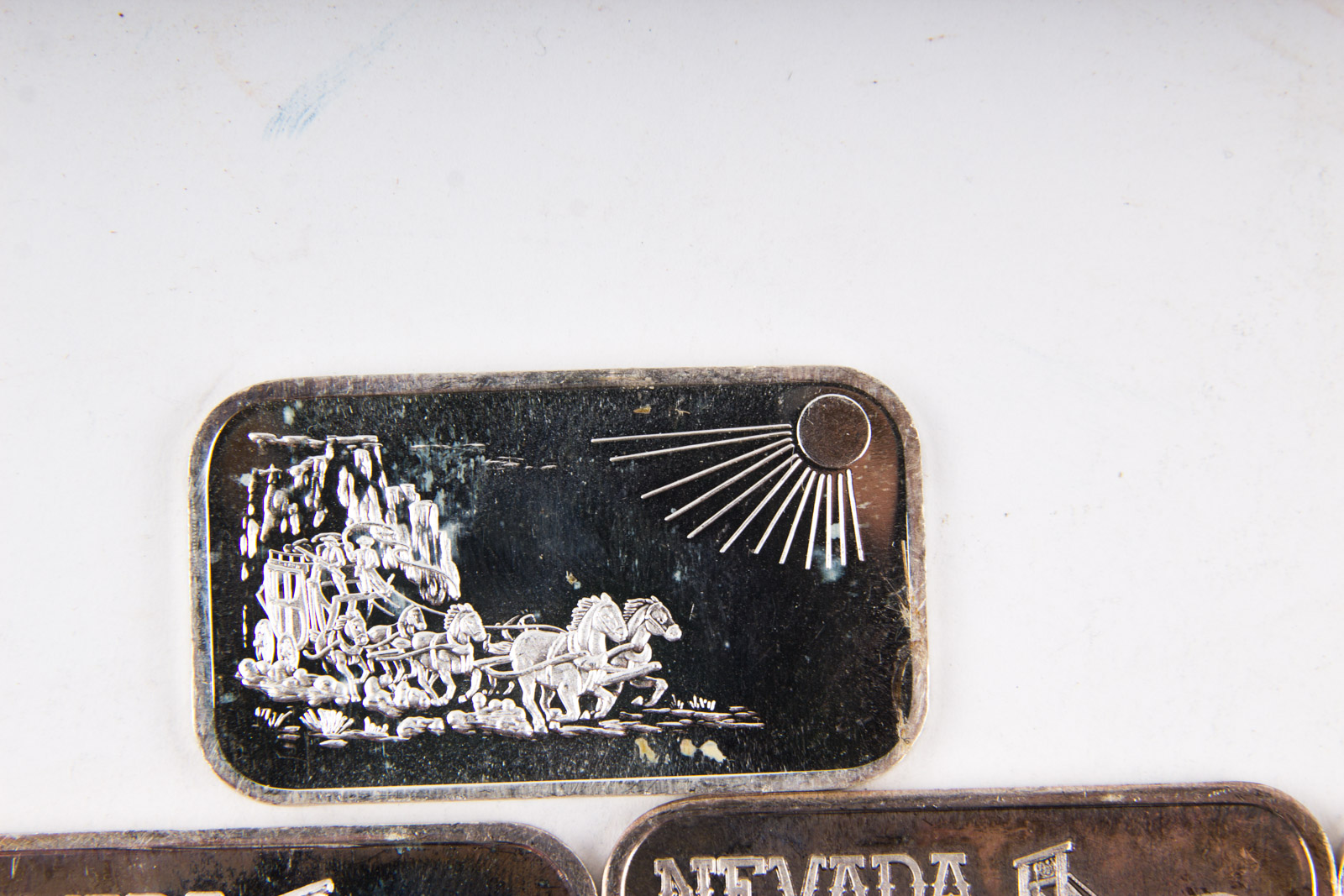 Large Grouping of Silver Towne One Troy Ounce .999 Silver Ingots