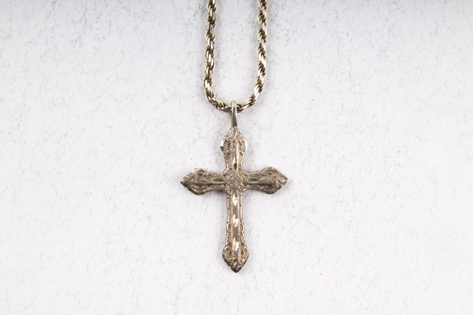 Sterling Silver Pendant and Necklace Set