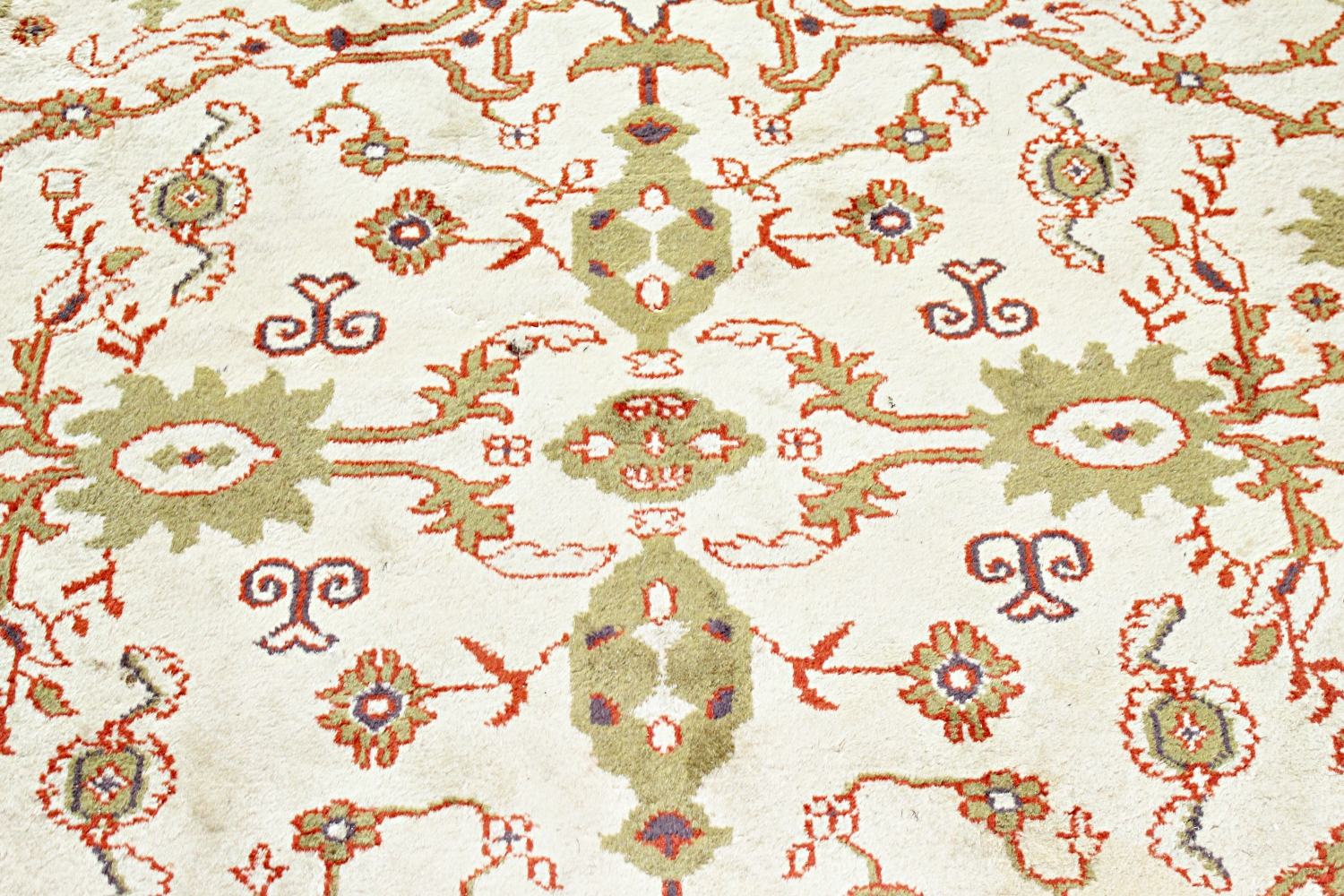 Hand-Knotted Indian Area Rug