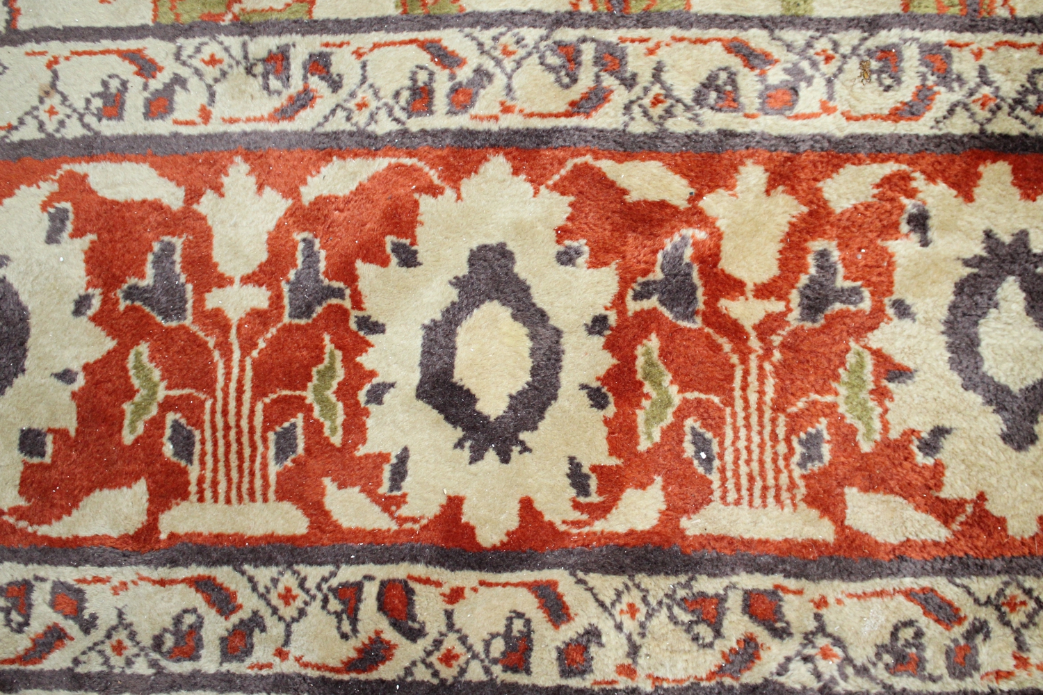 Hand-Knotted Indian Area Rug