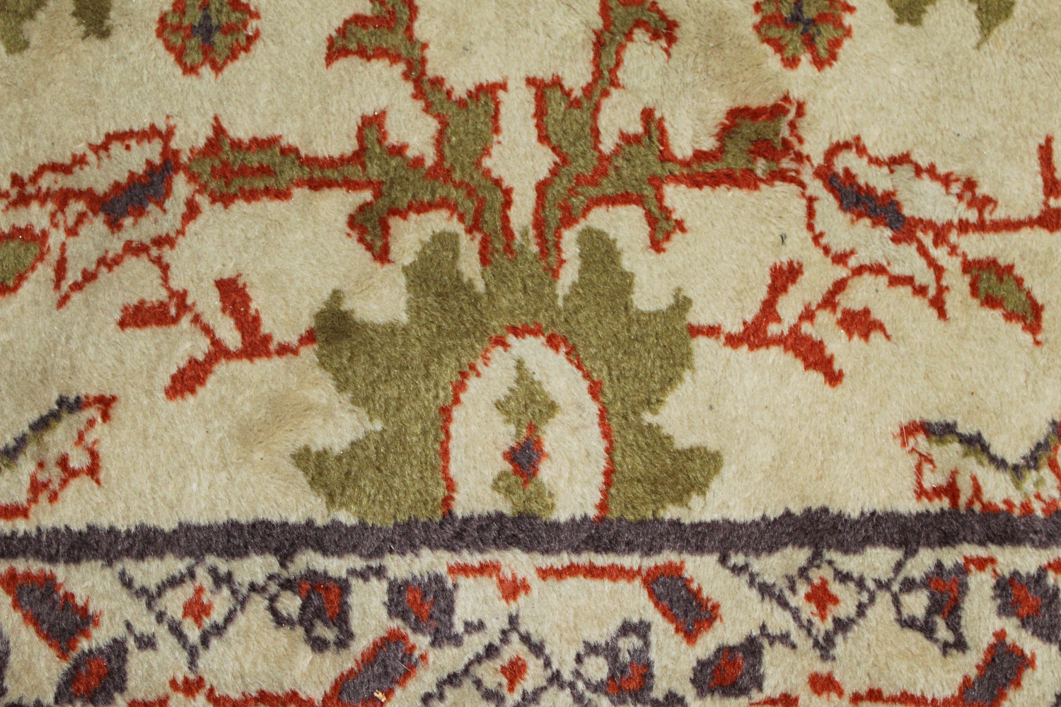Hand-Knotted Indian Area Rug