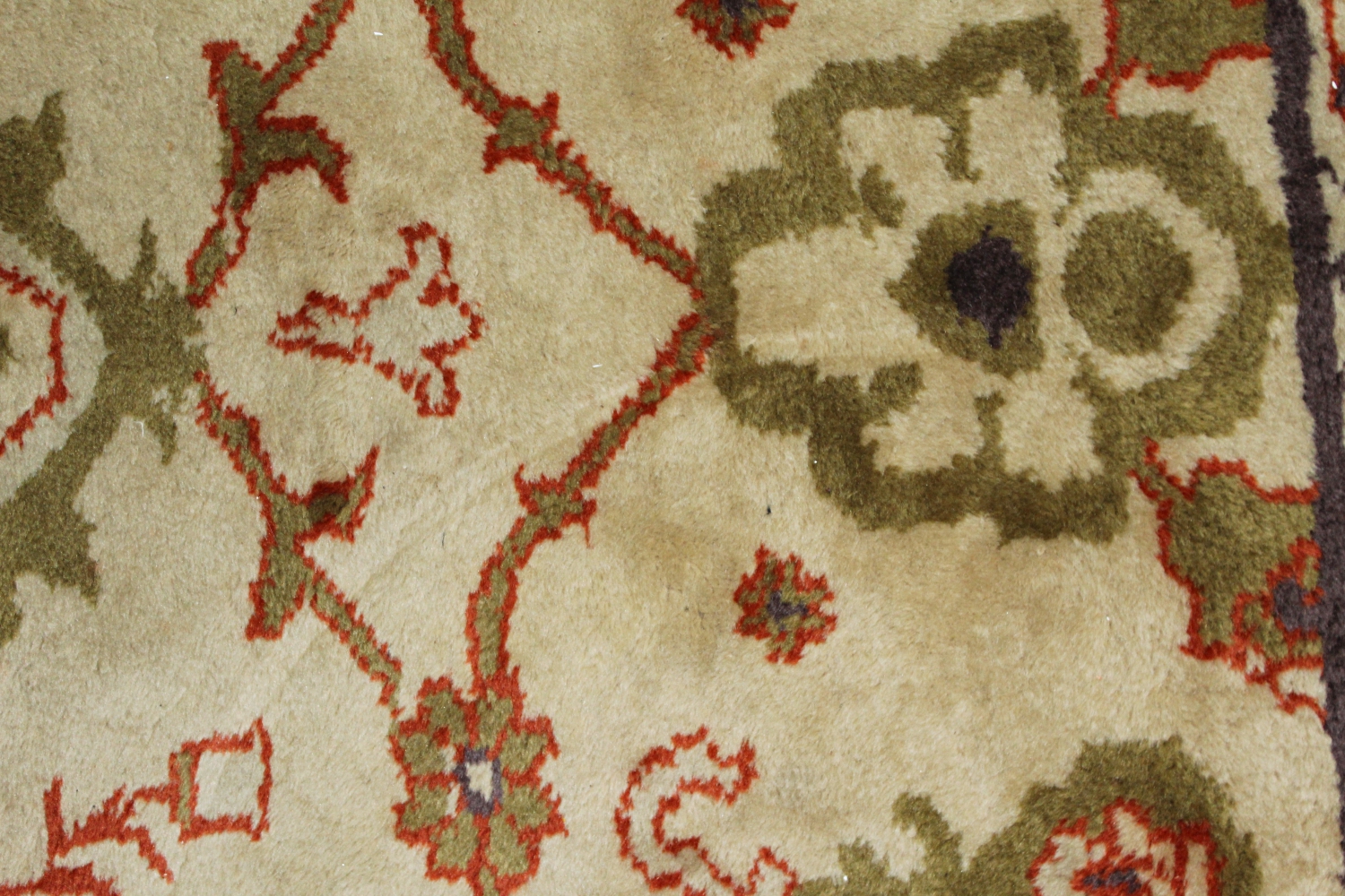Hand-Knotted Indian Area Rug
