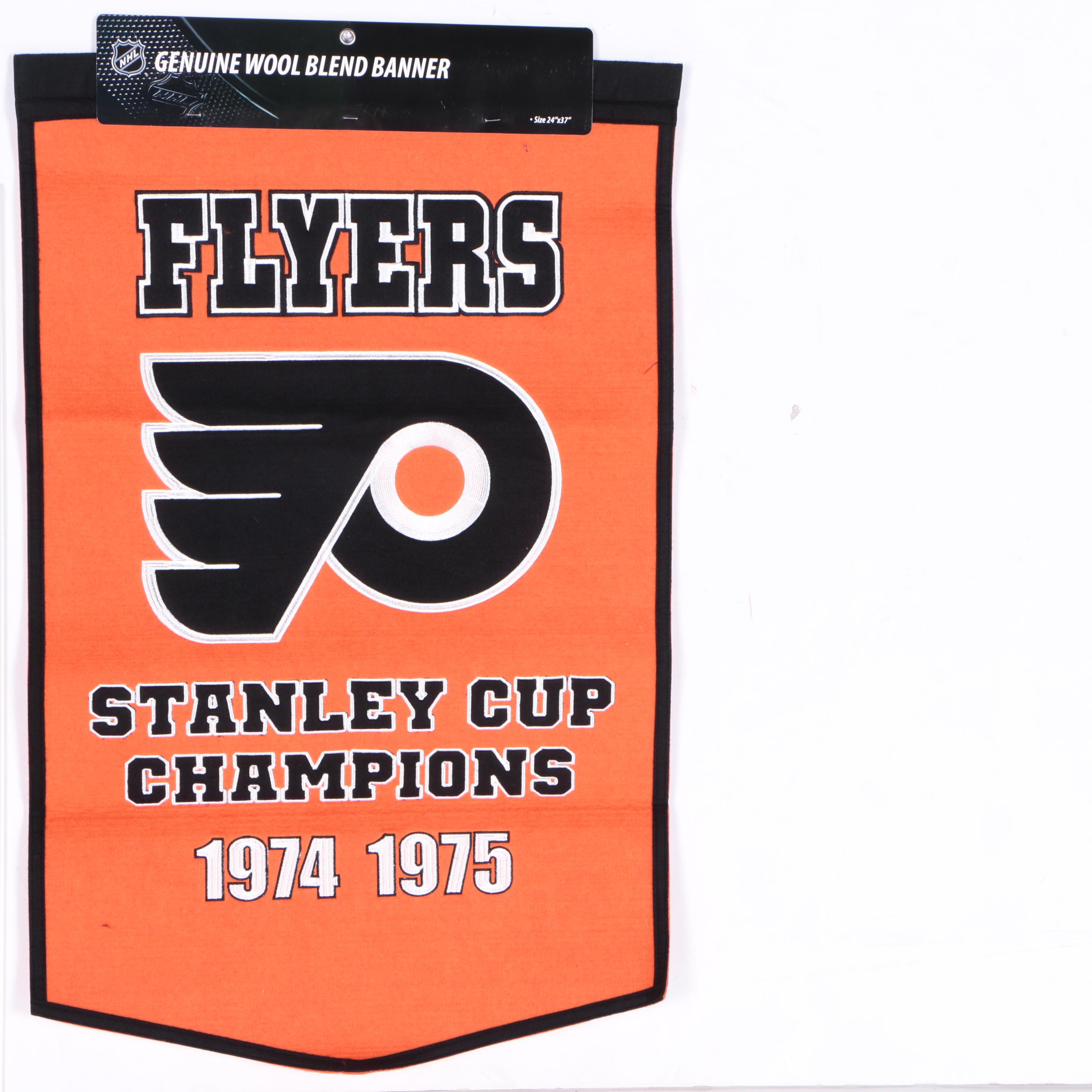 Philadelphia Flyers 1974-'75 Stanley Cup Champions Flags