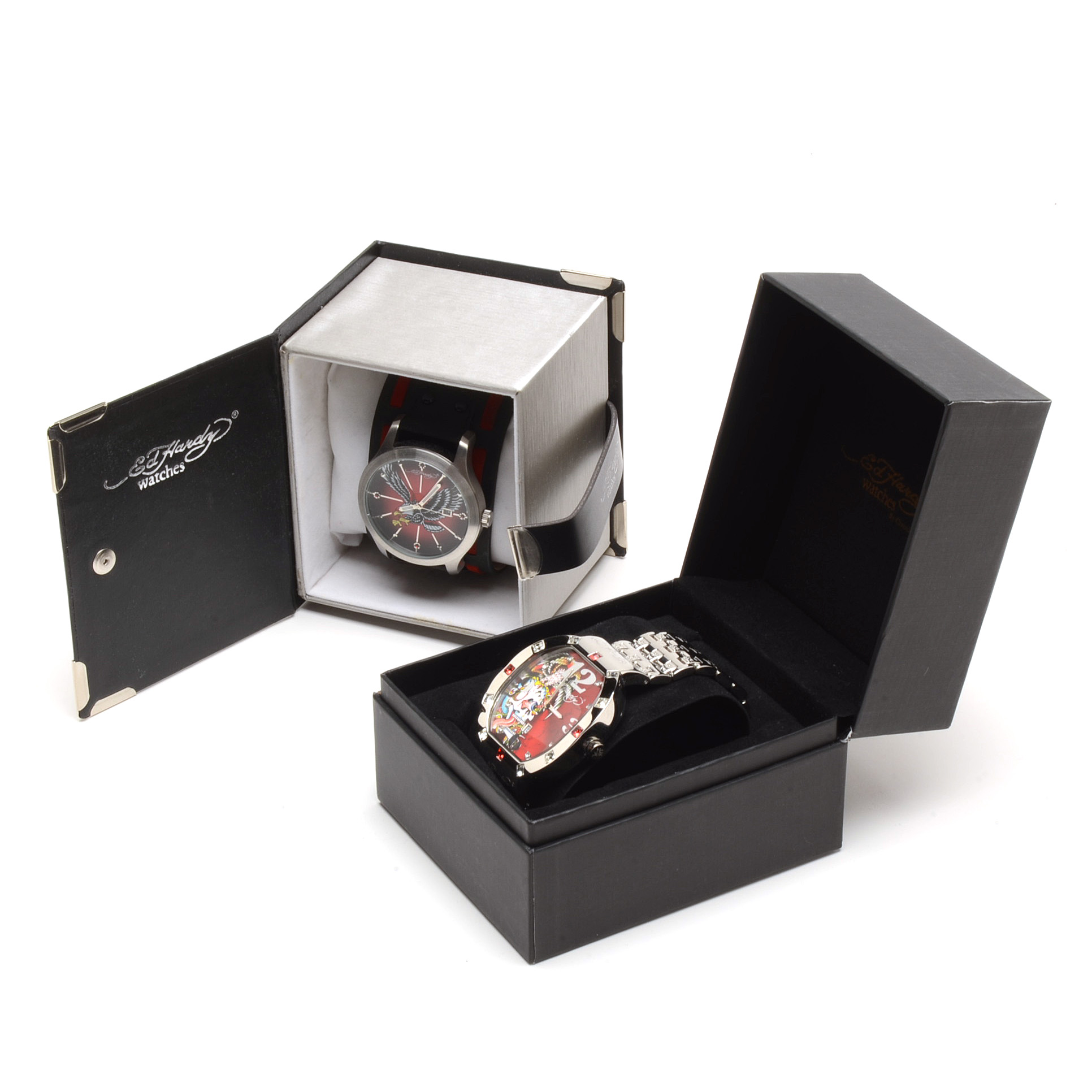 Two Men's Ed Hardy Watches