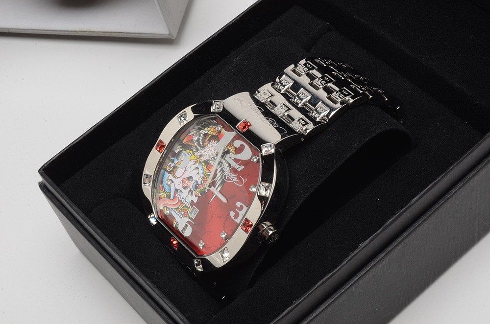 Two Men's Ed Hardy Watches