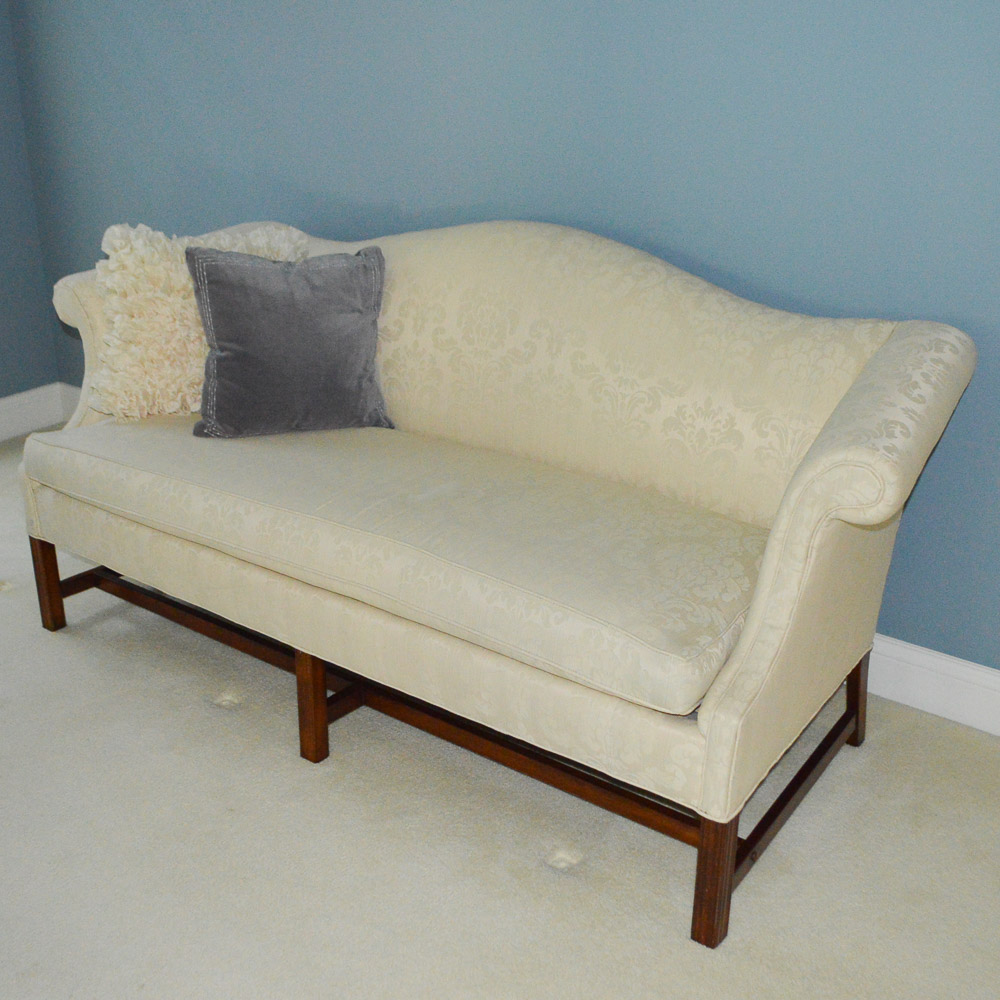 Chippendale Style Camelback Sofa by Clayton Marcus