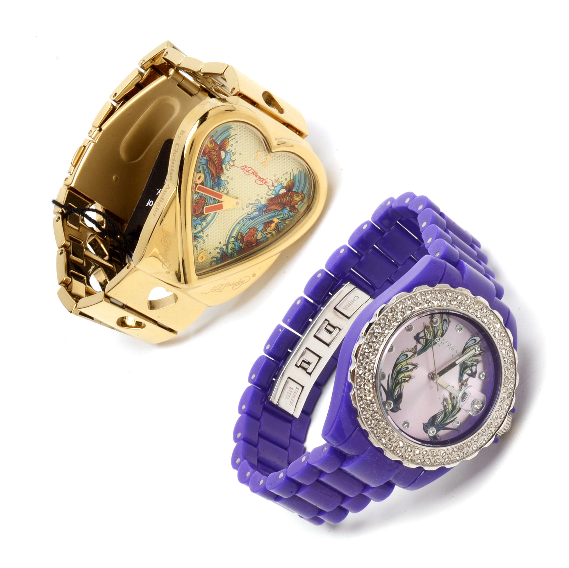 Two Ladies Ed Hardy Watches