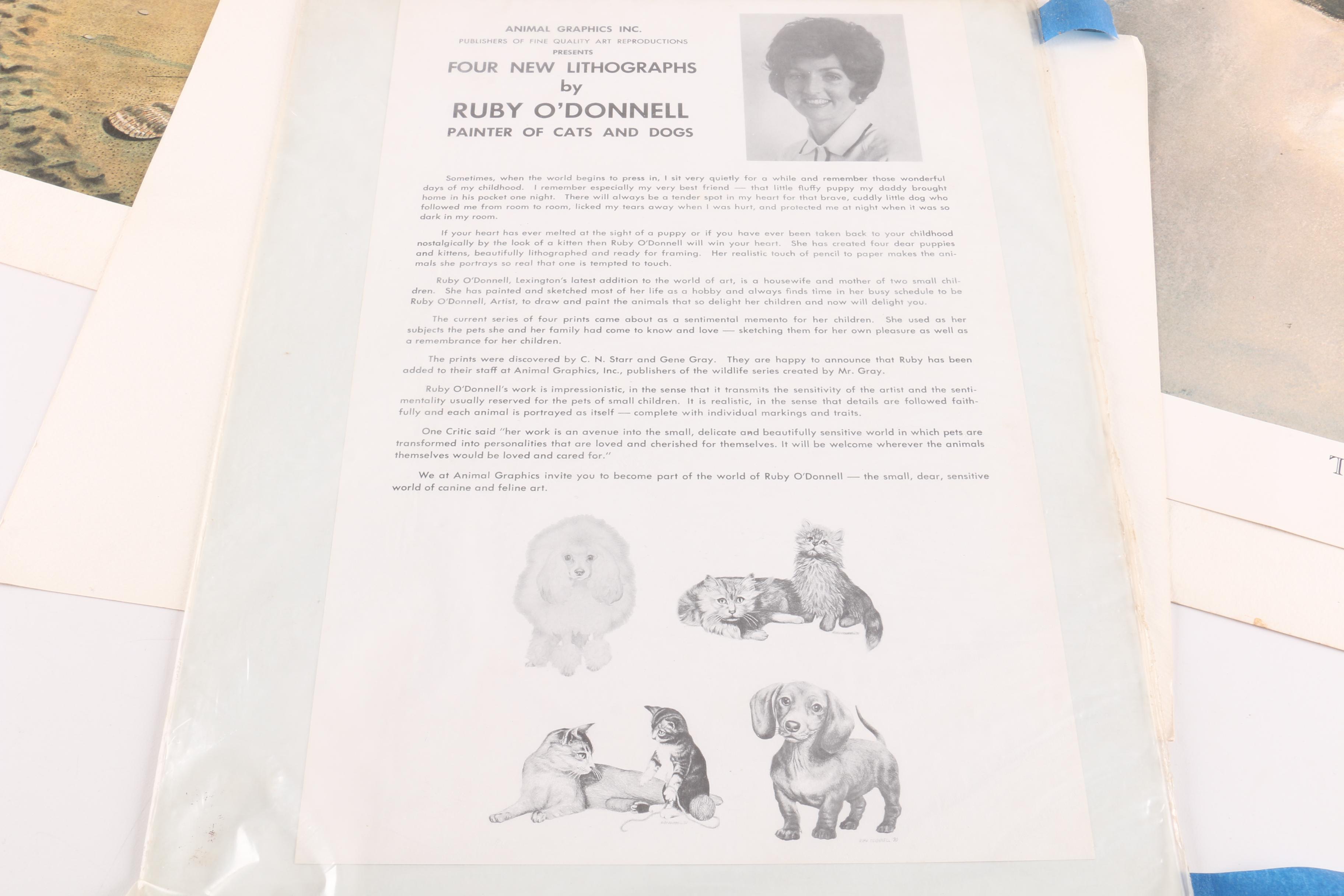 Offset Lithographs Featuring Robert Mason Combs