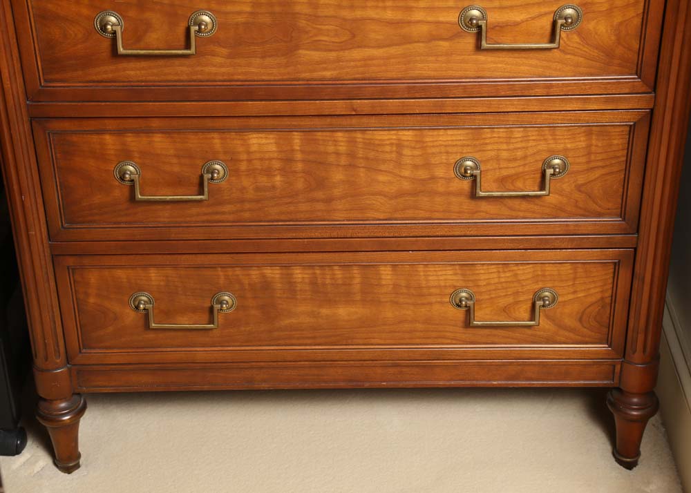 Kindel Grand Rapids Tall Fruitwood Dresser