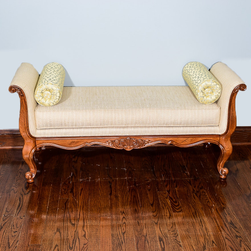 Louis XV Style Ethan Allen "Belfiore" Bench