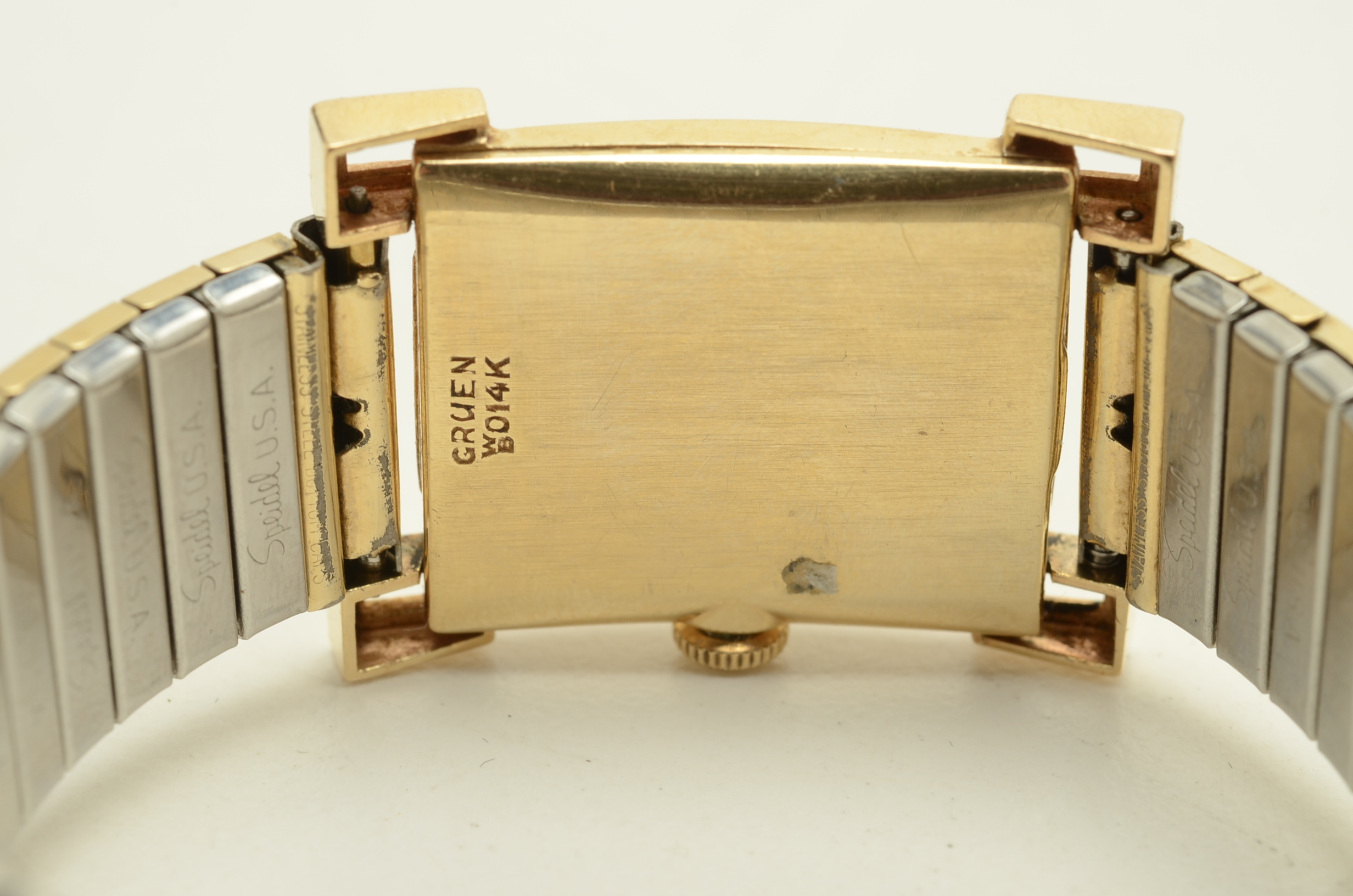 Mid Century 14K Yellow Gold Gruen Precision Watch