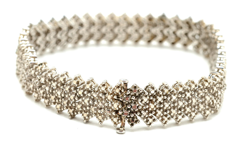 Sterling Silver 1.50 CTW Diamond Bracelet